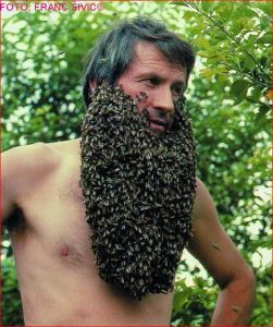 Franc Sivic mit Bienen-Bart